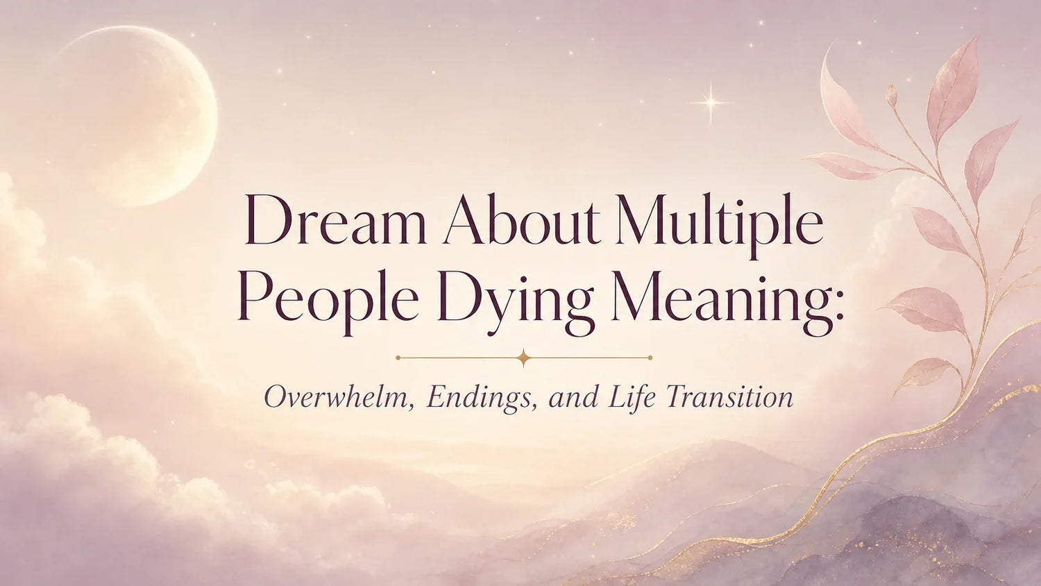 Dream About Multiple People Dying Meaning: Overwhelm, Endings, and Life Transition