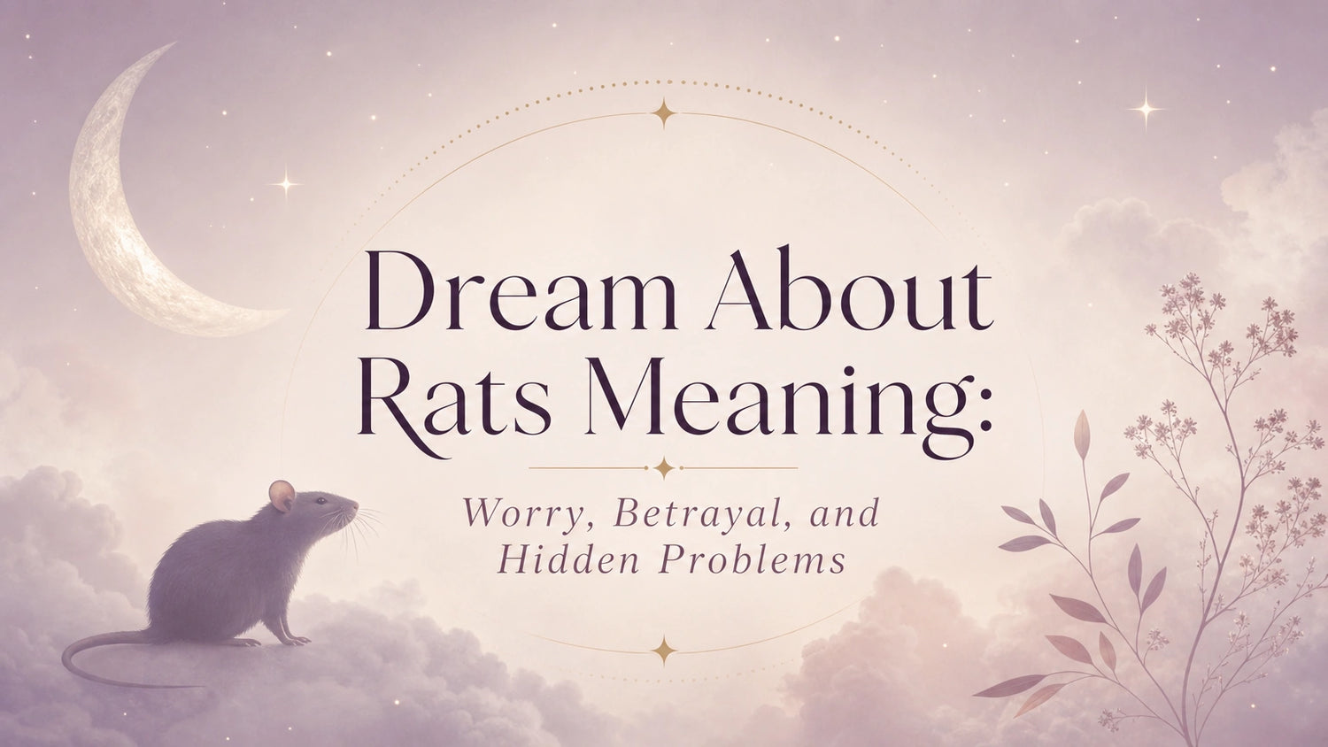 Dream About Rats Meaning: Worry, Betrayal, and Hidden Problems