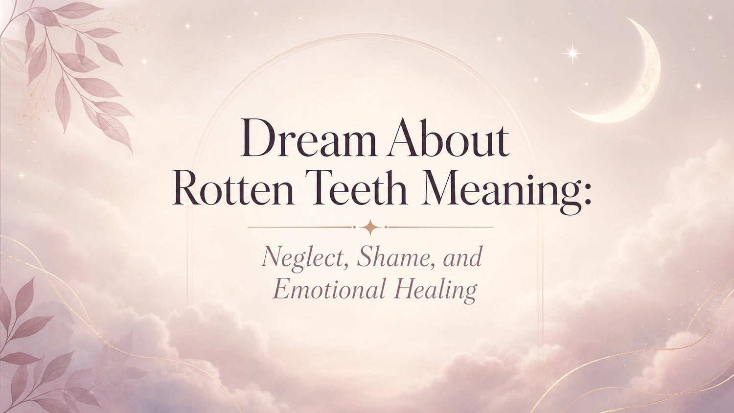 Dream About Rotten Teeth Meaning: Neglect, Shame, and Emotional Healing