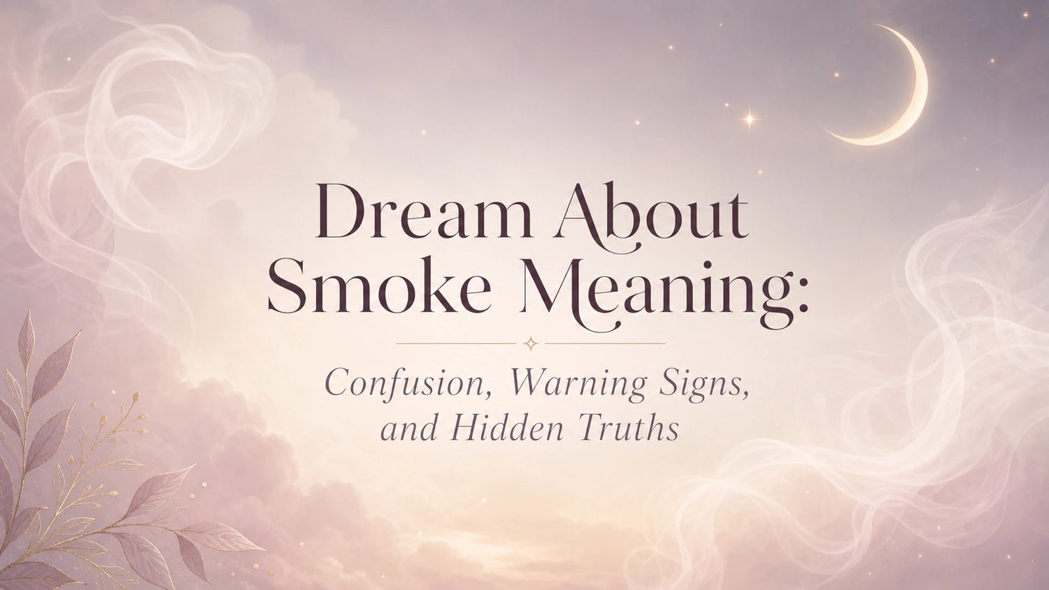 Dream About Smoke Meaning: Confusion, Warning Signs, and Hidden Truths