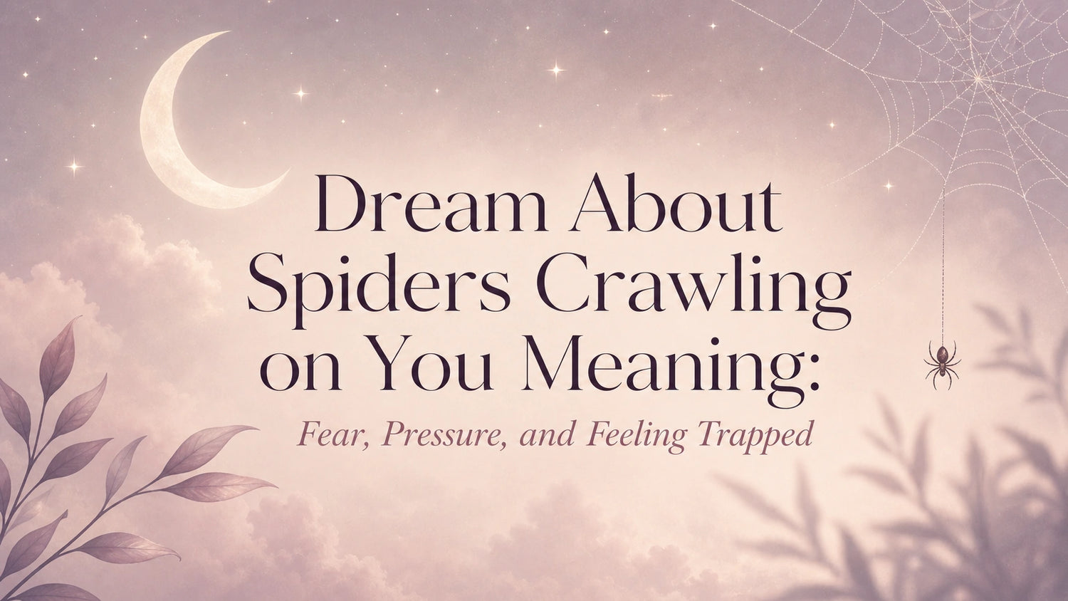 Dream About Spiders Crawling on You Meaning: Fear, Pressure, and Feeling Trapped