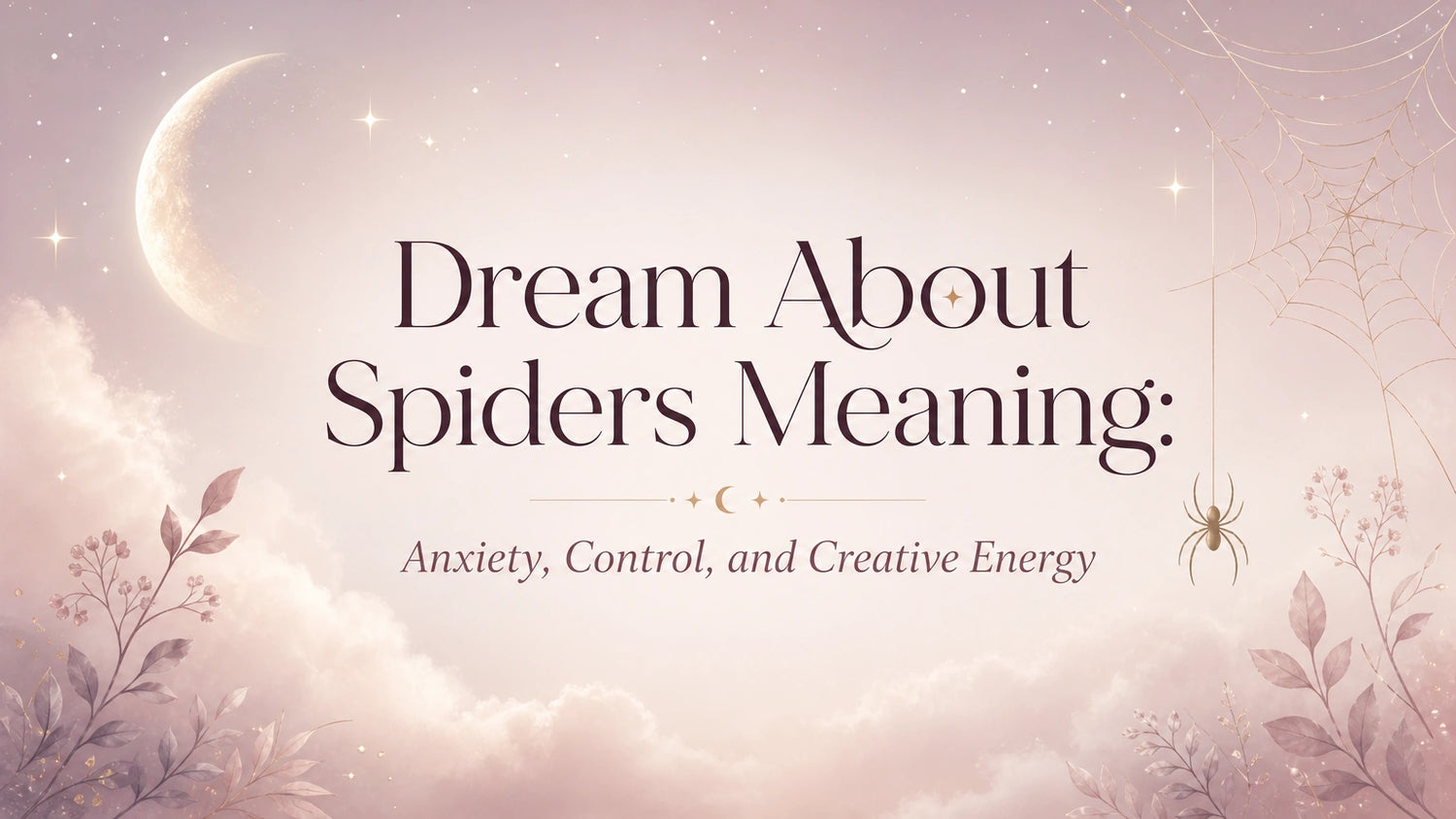 Dream About Spiders Meaning: Anxiety, Control, and Creative Energy