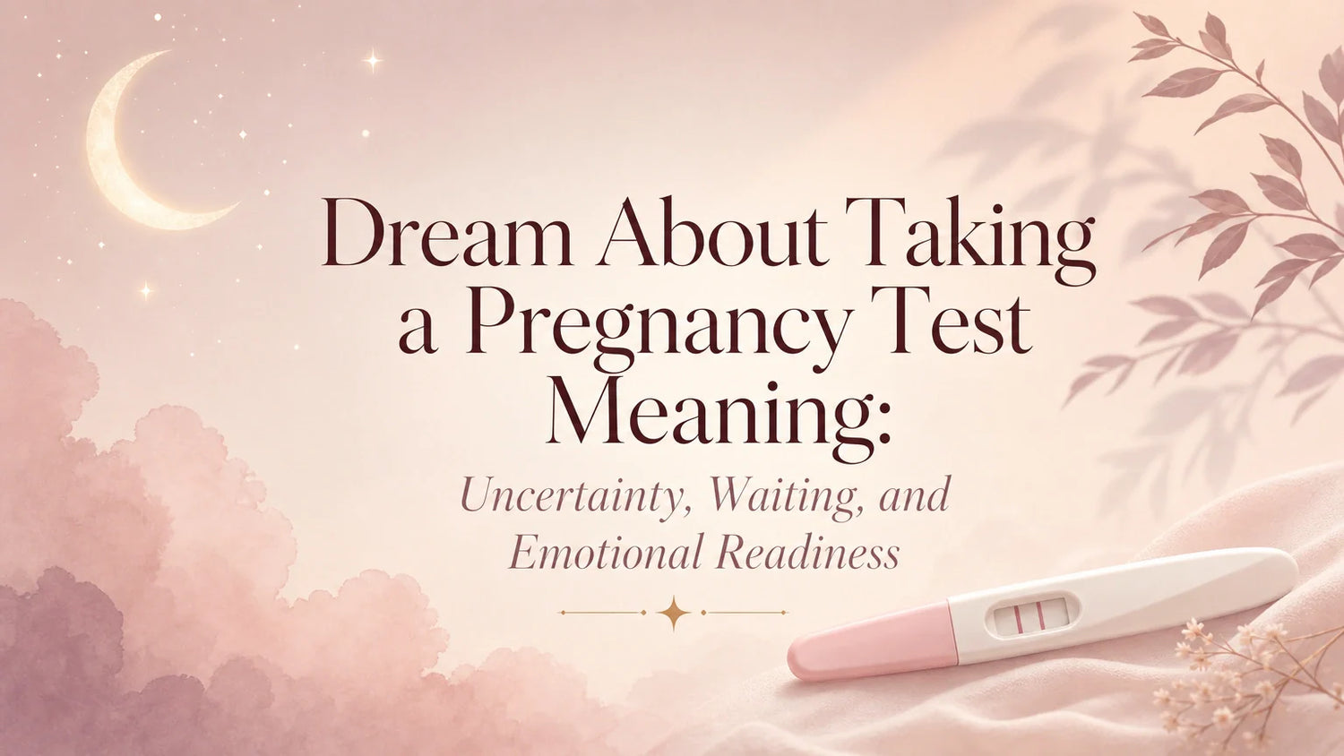 Dream About Taking a Pregnancy Test Meaning: Uncertainty, Waiting, and Emotional Readiness