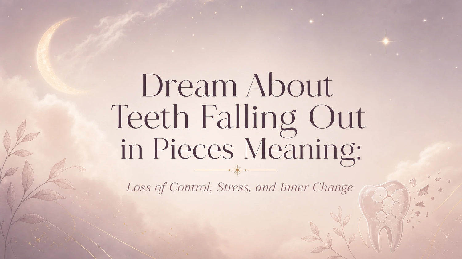 Dream About Teeth Falling Out in Pieces Meaning: Loss of Control, Stress, and Inner Change