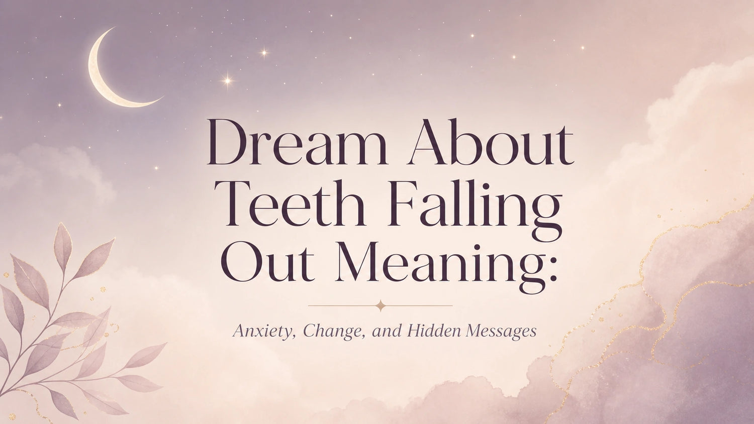 Dream About Teeth Falling Out Meaning: Anxiety, Change, and Hidden Messages