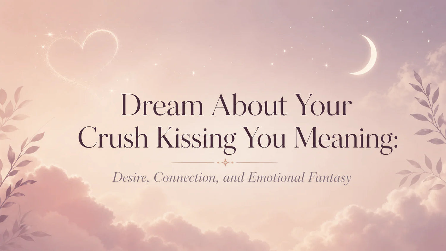 Dream About Your Crush Kissing You Meaning: Desire, Connection, and Emotional Fantasy