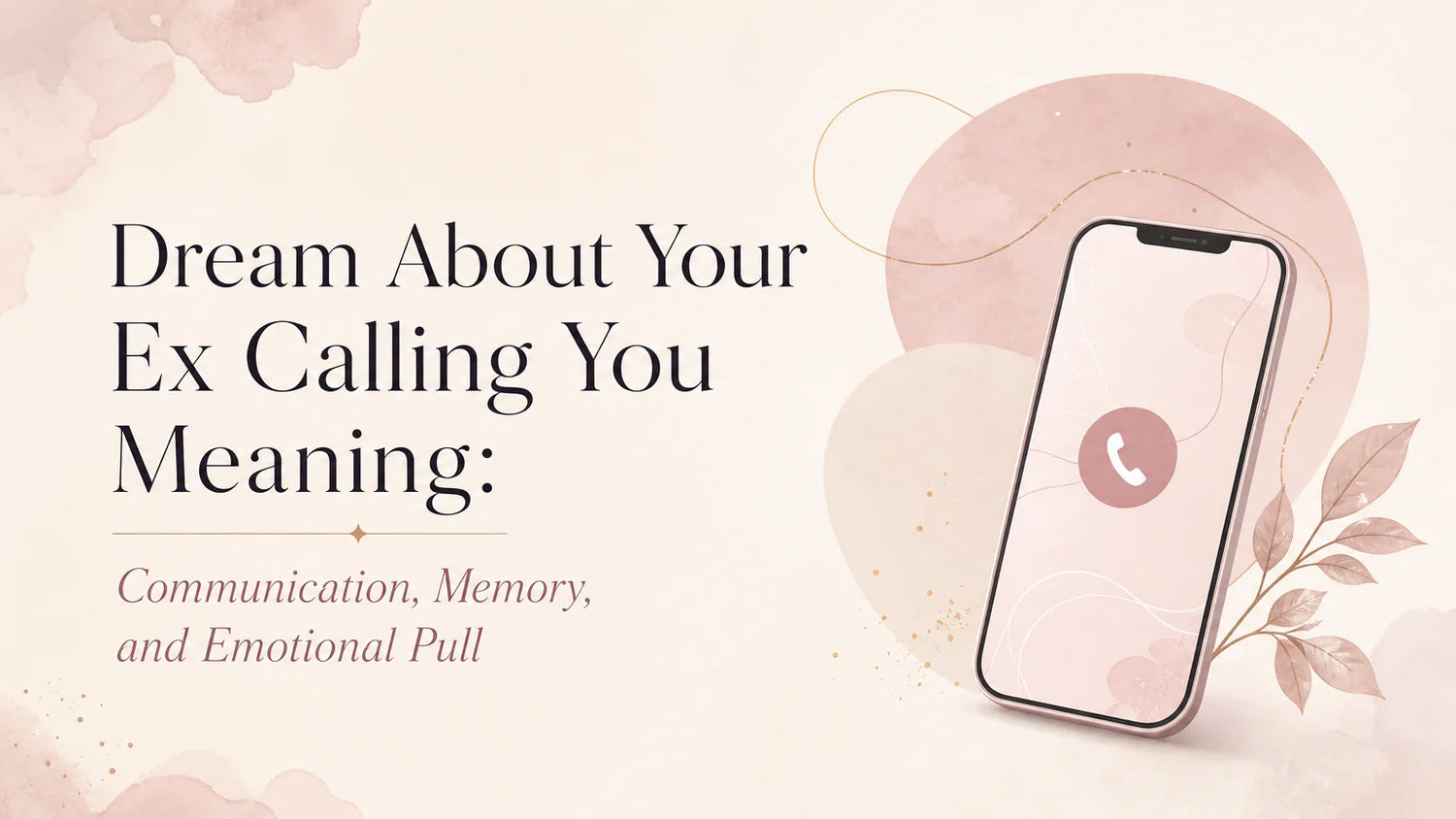 Dream About Your Ex Calling You Meaning: Communication, Memory, and Emotional Pull