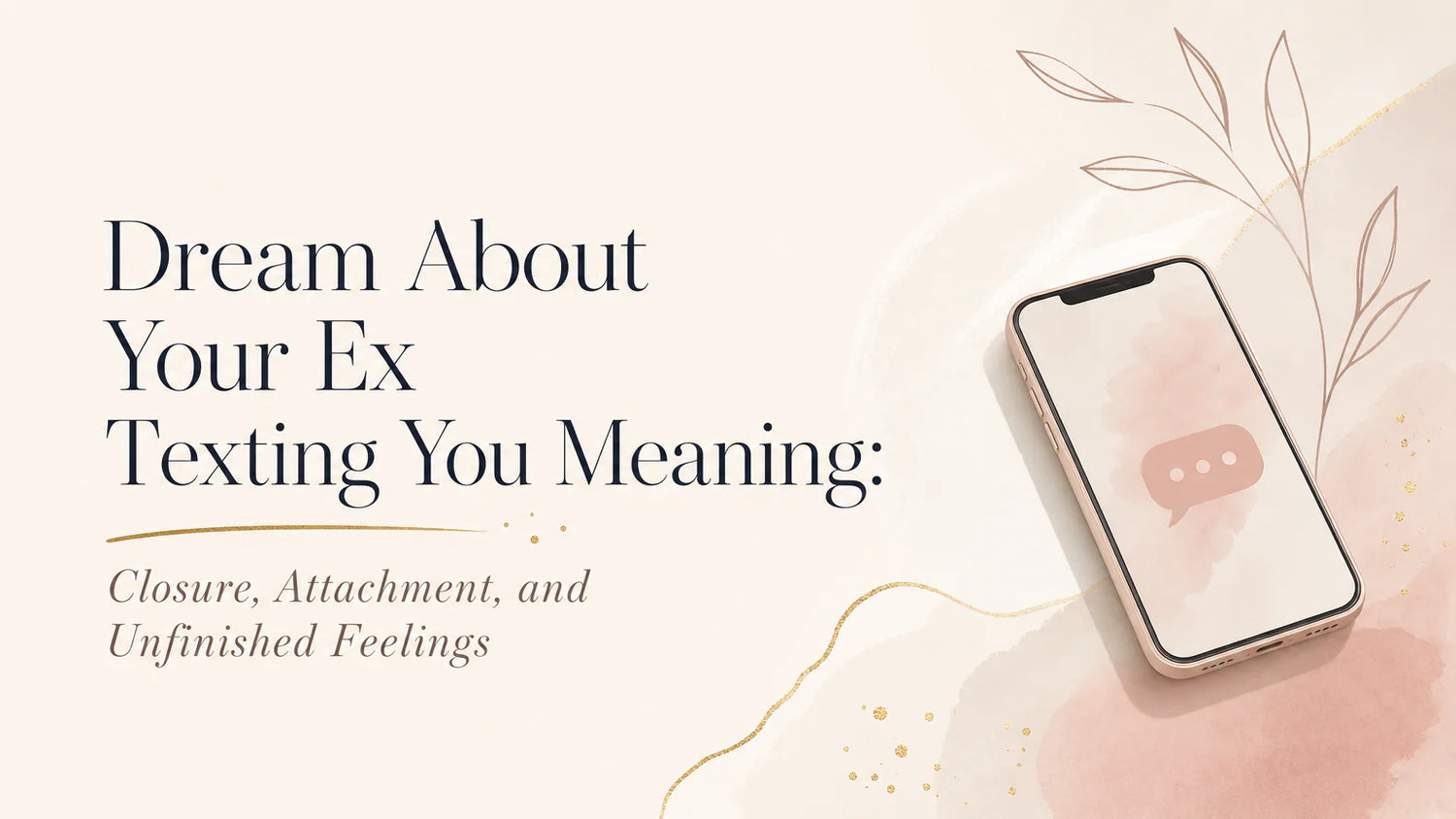 Dream About Your Ex Texting You Meaning: Closure, Attachment, and Unfinished Feelings