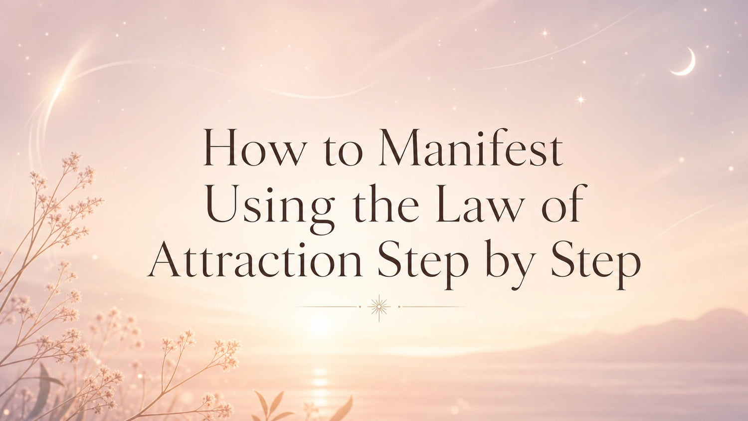 How to Manifest Using the Law of Attraction Step by Step