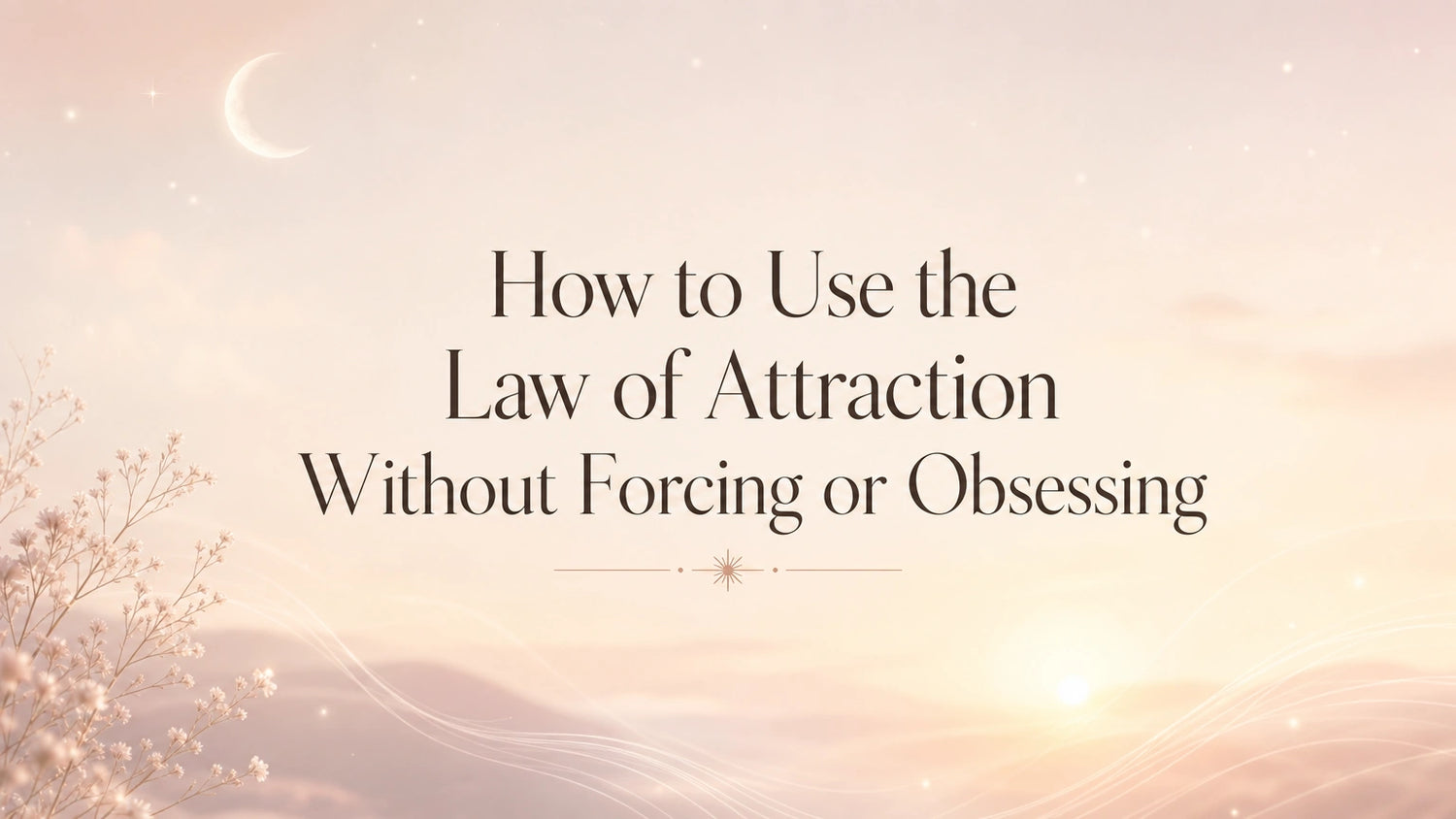 How to Use the Law of Attraction Without Forcing or Obsessing