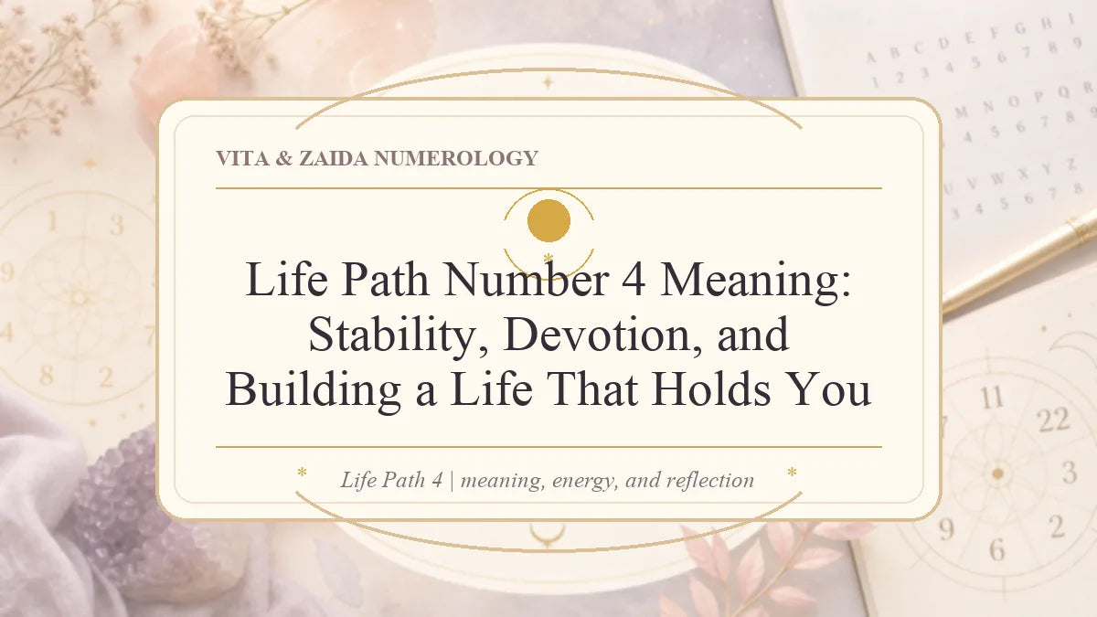 Life Path Number 4 Meaning: Stability, Devotion, and Building a Life That Holds You