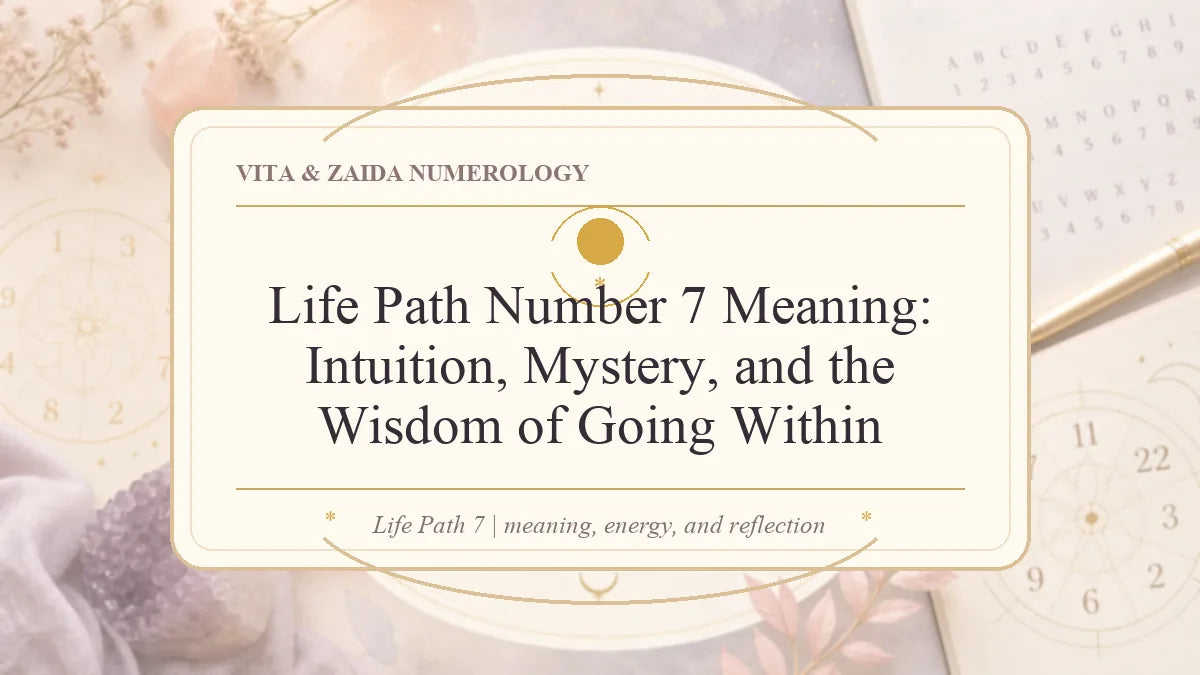Life Path Number 7 Meaning: Intuition, Mystery, and the Wisdom of Going Within