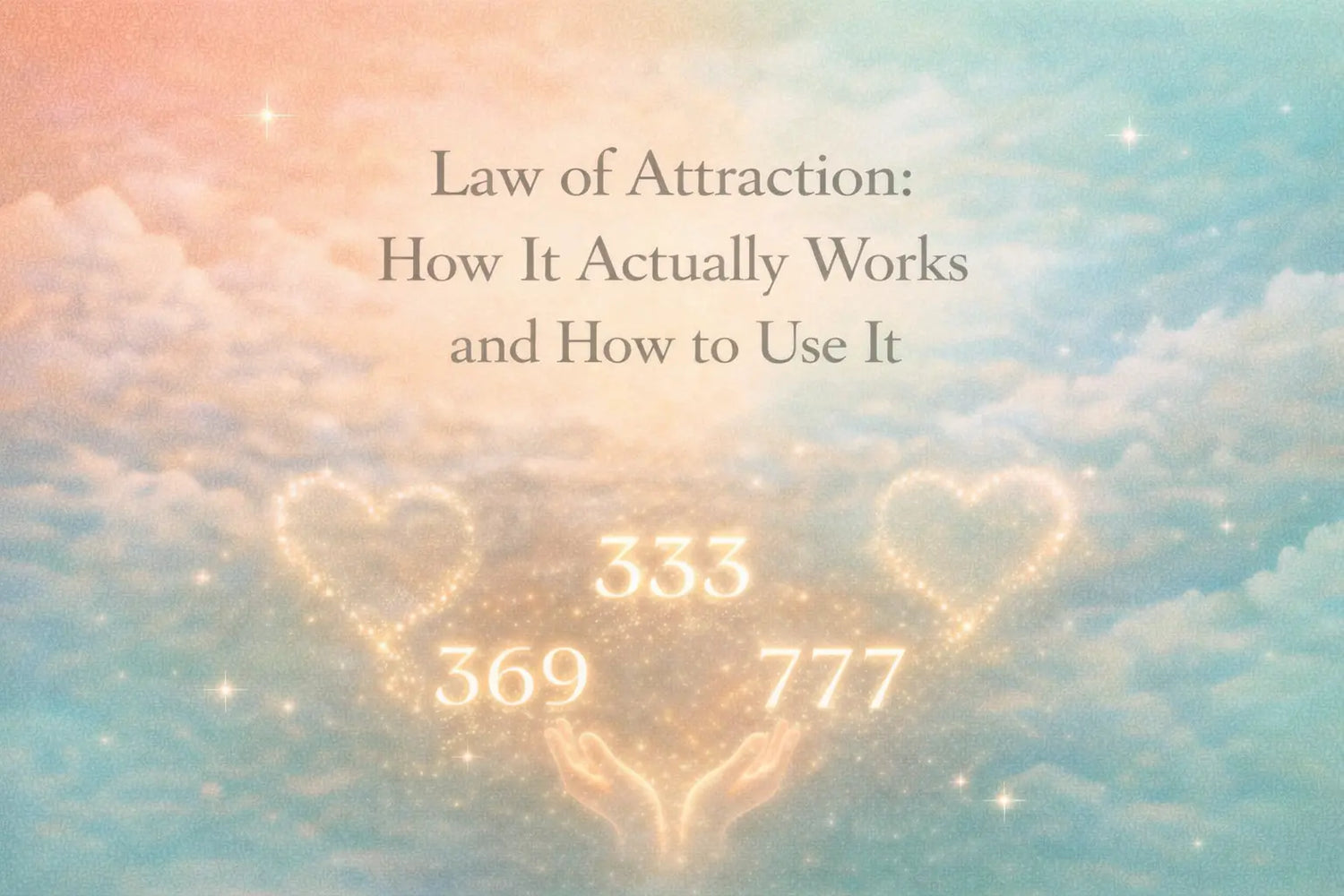 Minimalist manifestation cover featuring bold centered typography and gentle light accents representing understanding and conscious creation