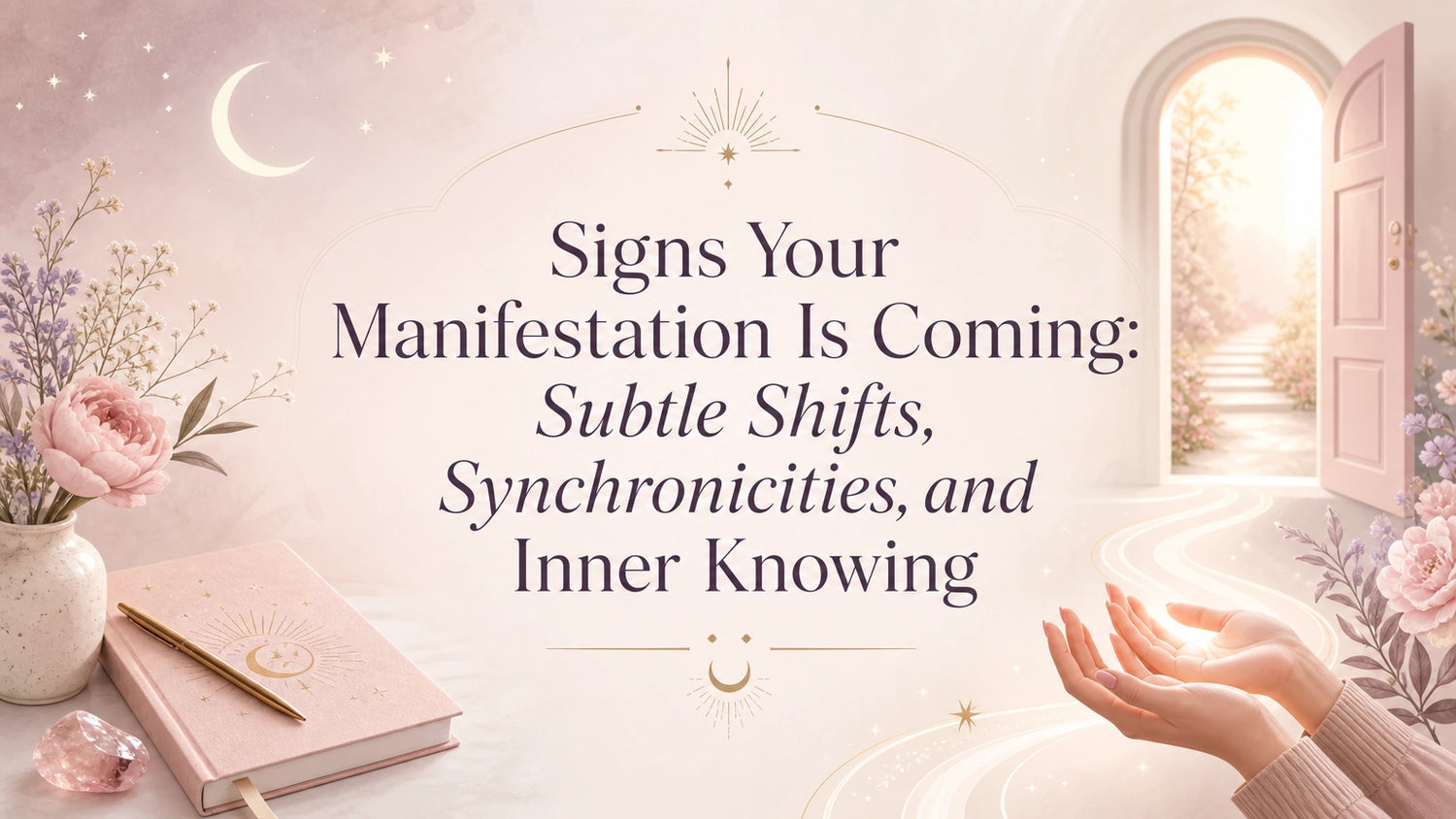 Woman journaling beside a window with soft morning light, symbolizing signs your manifestation is coming
