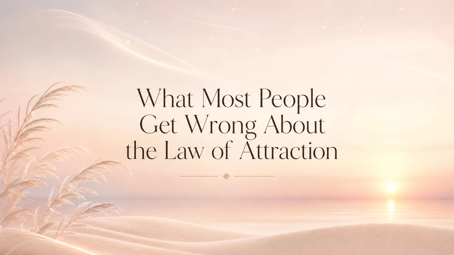 What Most People Get Wrong About the Law of Attraction